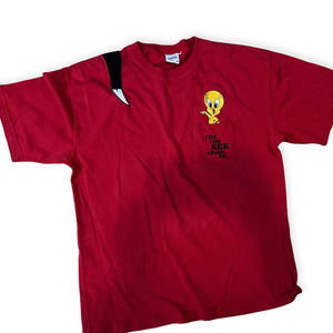 Vintage Warner Bros T Shirt Tweety & Sylvester 90s Puddy Tat